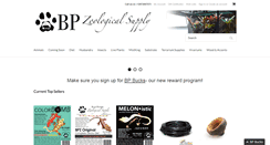Desktop Screenshot of bpzoological.com